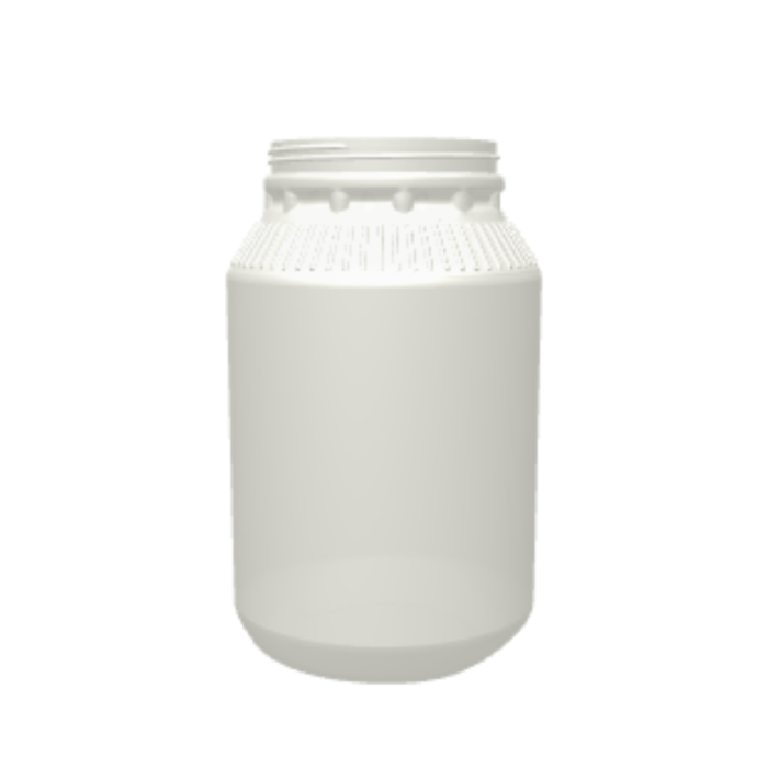 Wide Mouth Round Ribbed HDPE